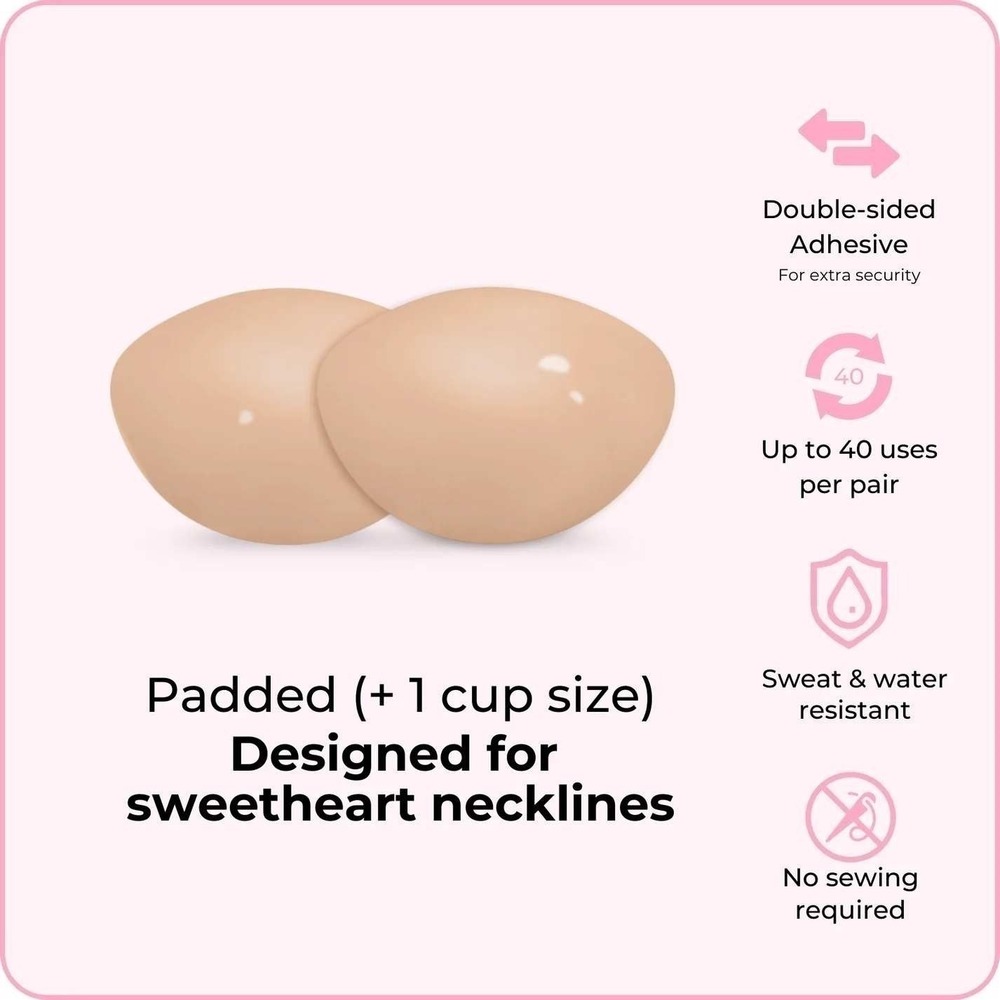 BOOMBA Demi‎ Boost (Lite) Inserts Beige Size I Perfect Boost Bra Inserts NEW - Picture 6 of 6